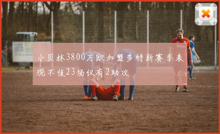 小贝林3800万欧加盟多特新赛季表现不佳23场仅有2助攻